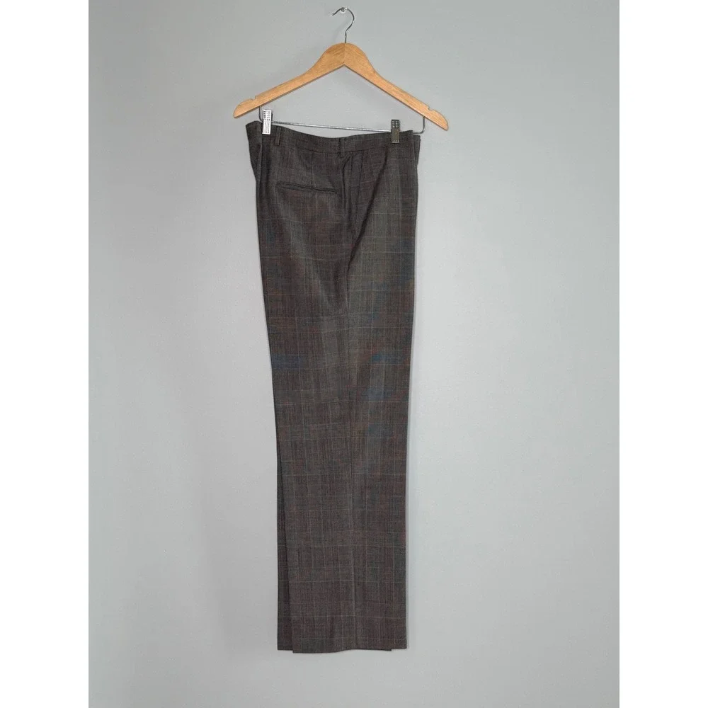 Cricketeer Hecht's Mens Grey Glen Plaid 2 Button Suit Blazer Trousers USA Made - Picture 11 of 11